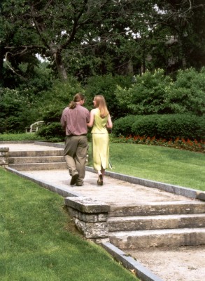 Bob and Kristin practice recessional